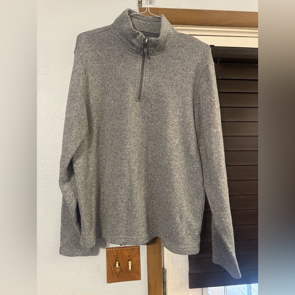 Old Navy Men's size XL Gray Quarter-Zip Sweater outdoor travel fall vacation